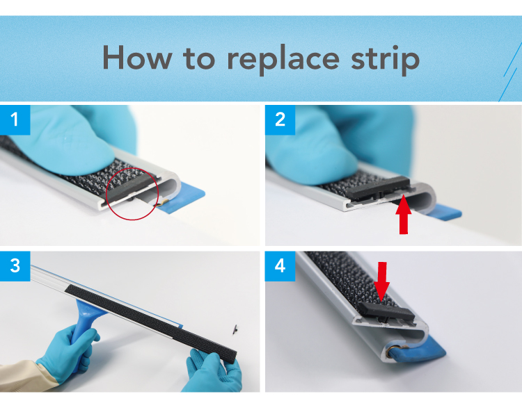 CT 2 In 1 Combo Window Squeegee - Cleanic Cleaning Equipment